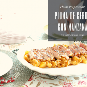 pluma-de-cerdo-con-manzana